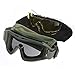CS Airsoft Explosion-proof Goggle Glasses Eye Protection Mask with 3 Lenses