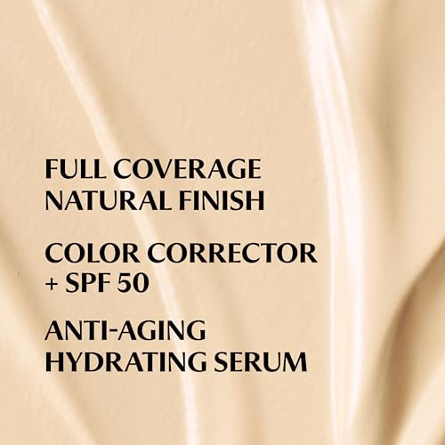 IT Cosmetics CC+ Cream - Natural Full Coverage Foundation With SPF 50+, Color Corrector & Anti-Aging Hydrating Serum, Hyaluronic Acid + Peptides, Lightweight Up To 24H Wear, All Skin Types- 1.08 fl oz