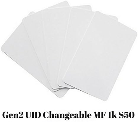 RFxSecure 1 Piece High Frequency Gen2 MF 1K White Card UID Changeable by
