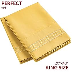 Mellanni King Size Pillow Cases Set of 2 - Iconic