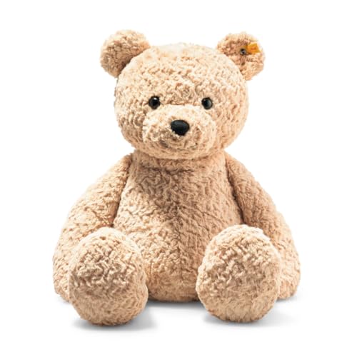 Steiff Kuscheltier Jimmy Teddybär, Süßes Stofftier, Kinder, Jungen & Mädchen, Friends, Plüschtier 55 cm, Hellbraun, 067181