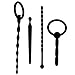 Eastern Delights Flexible Silicone Urethral Sounds Penis Plug 4 PCS Set for Beginner