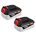 Biswaye 2Pack 20V MAX 6.0 Ah Battery Compatible with Black and Decker 20V Max Lithium Battery LBXR20 LB2X3020-OPE LBXR2020-OPE LB20 LBX20 LBX4020 LB2X4020 LBXR2520