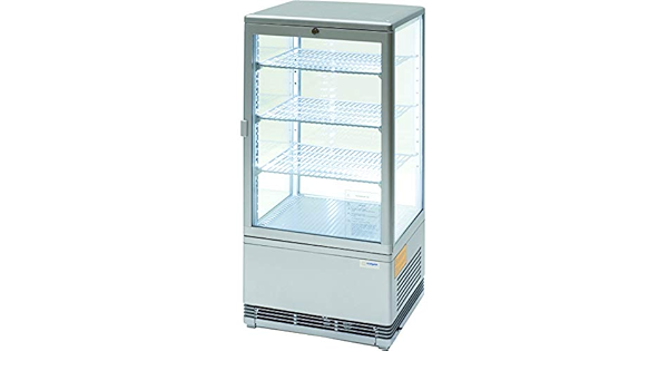 Vitrine Réfrigérée 4 Faces Vitrées Eclairage LED 78 L ...