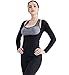 Ausom Womens Thermal Body Shaper Long Shirt Slimmer Workout Sweat Sauna Suit Neoprene Shaping Shapewear for Weight Loss