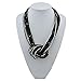 Bocar Statement Beaded Multilayer Chunky Bib Knot Necklace for Women