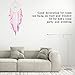 Large Size Big Size Dream Catcher Handmade Traditional Pink Feather Silver Painting Silver net Wall Hanging Mordern Home Decoration (Pink-L)