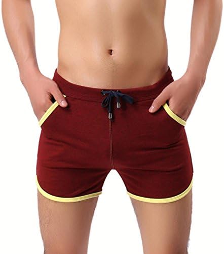 Hot Sale! ❤️ Men Shorts Pants, Neartime Fashion Cotton Gym Sport Jogging Trousers Casual Fitness Beach Pants Swimming Trunks Spa Shorts (❤️AsianL, Red)