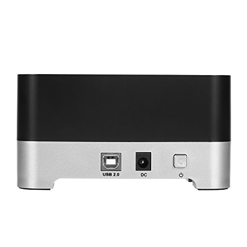Cinolink USB 2.0 SATA 1 Bay Hard Drive Docking Station with USB 2.0 Cable for 2.5 And 3.5 inch HDD, SSD, Power Adapter Included