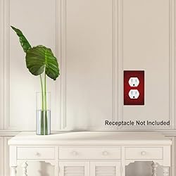 Pznen Red Spider Web Outlet Covers Duplex Wall