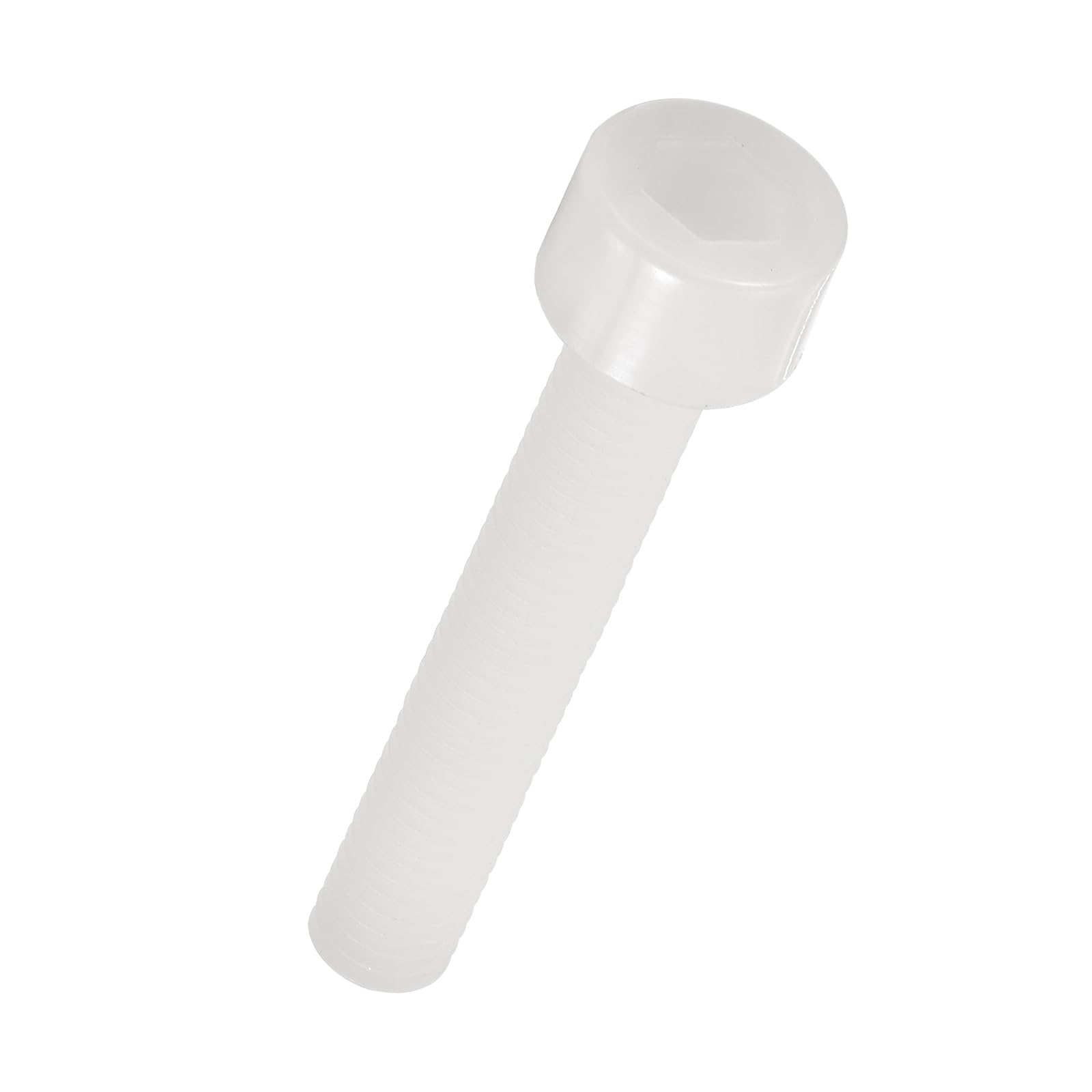 Kozelo 100pcs Socket Head Cap Screws - [M5-0.8 x 30mm] Nylon Hexagon Socket Head Cap Screw Plastic Allen Bolts for Device Fixing Mould Manufacturing Use, White