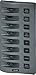 Blue Sea Systems 4309 WeatherDeck 12V DC Waterproof 8-Position Switch Panel