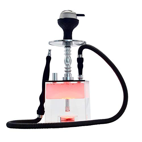 Hookah Set Micro Modern Acrylic Cube Hookah with Heat Management System