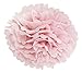 Baby Shower Decorations Furuix 12pcs Pink Gold Party Decorations Tissue Paper Pom Pom Honeycomb Ball and Paper Lantern for One Year Old Girls' Princess Birthday Decorations