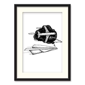 NWT Black Paper Framed Canvas Wall Art for...