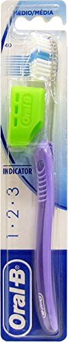 12 x ORAL-B Tooth Brush 123 Indicator Head 40 Medium, Blue