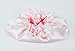 Pink & White Reversible Satin Hair Bonnet with Ajustable options in size Newborn to Adult 5X Large (Newborn - Toddlers)