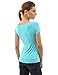 PattyBoutik Women Scoop Neck Empire Waist Raglan Top (Turquoise Small)