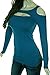 Cold Open Shoulder Cutout Peekaboo Lightweight Cotton New Top Reg & Plus Size