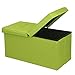 Otto & Ben Folding Box Chest with Smart Lift Top Upholstered Tufted Ottomans Bench Foot Rest for Bedroom and Living Room, 30