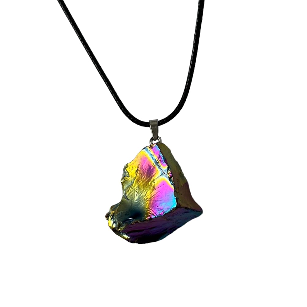 VIE Electroplated Quartz Pendant (Rainbow)