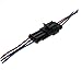 PES 5 Kit 3 Pin Way Waterproof Electrical Wire Connector Plug Automotive Wire Connectors Car Auto Waterproof Electrical Connector and Plug Socket Kit with Wire AWG Gauge Marine