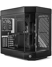 HYTE Y60 Modern Aesthetic Dual Chamber Panoramic Tempered Glass Mid-Tower ATX Computer Gaming Case with PCIE 4.0 Riser Cable Included, Black (CS-HYTE-Y60-B)