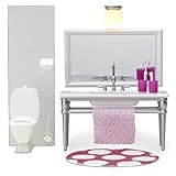 Lundby Smaland 1:18 Scale Dollhouse Bathroom Furniture Playset