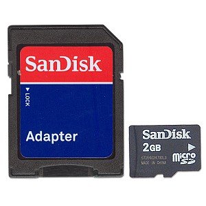 SanDisk 2GB SD Speicherkarte - Class 2 - Mit Schreibschutz
