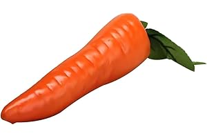 Zenarao Lifelike Carrot, Artificial Vegetables Decorative, Reusable Plastic Carrot, Home Decor, Artificial Plants