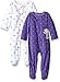 Carter's Girls' 2-Pack Microfleece Sleep and Play, Monkey/Bow, 9 Months