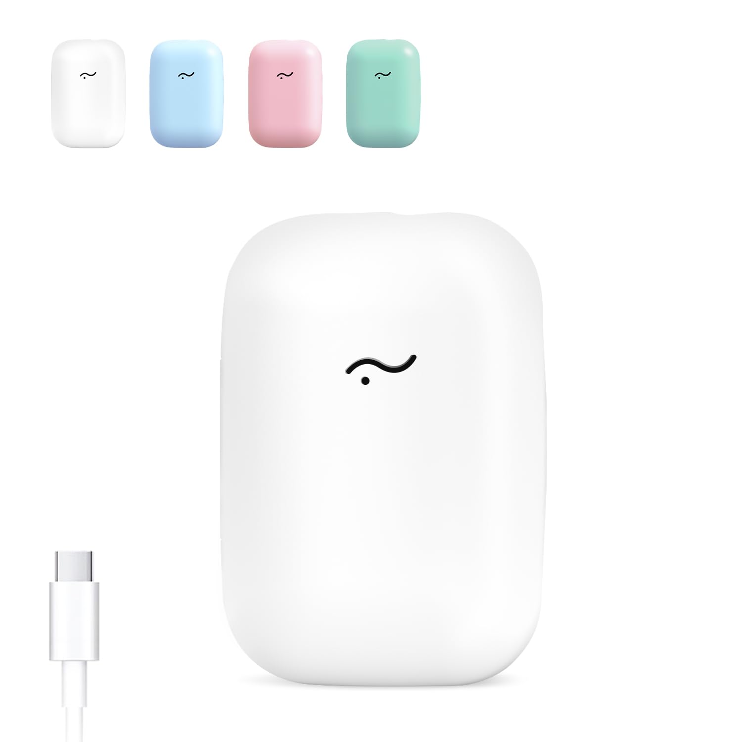 ELMWAY STB-027 Portable UV Toothbrush Sanitizer Case – Magnetic Wall-Mounted Toothbrush Holder & Travel Case with Fan & Heated Drying (Heating via USB-C) – White