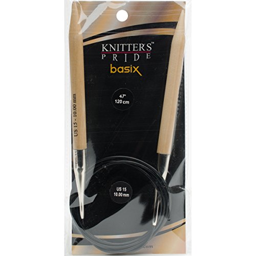 Knitter s Pride Basix Circular 47-inch (120cm) Knitting Needles; Size US 15 (10.0mm) 400262