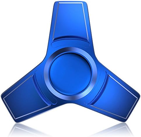 Visionland Spinner Fidget EDC ADHD Focus Toy Ultra Durable High Speed 1-5 Min Spins (Blue-B)