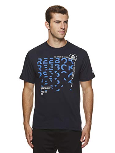 image for Reebok Men's Graphic Workout Tee - Short Sleeve Gym & Training Activew