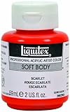 Liquitex Professional Soft Body Acrylic Paint Decorative Series 2-oz jar, Scarlet