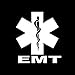 CMI NI510 EMT Medical Emblem Vinyl Decal | 5.5-Inches | Premium Quality White Vinyl Decal