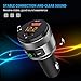 Bluetooth FM Transmitter Car Charger, Acenx Wireless FM Radio Transmitter, Bluetooth Radio Adapter Car Kit with Hands-Free Calling and Dual USB Ports Quick Charger 5V/3.0A