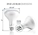 Hyperikon BR30 LED Bulb Dimmable, 9W=65W Wide Flood, E26 Base, UL, Energy Star, Warm White, 6 Pack