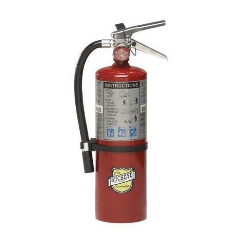 (Lot of 1) 5 Lb. Type ABC Dry Chemical Fire Extinguisher with 1 - Wall Hook, Sign and Inspection Tag