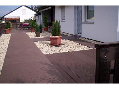 WPC Terrassendiele Hohlkammerdiele 123mygarden Muster Set diverse Farben und Zubehör – Bild 6