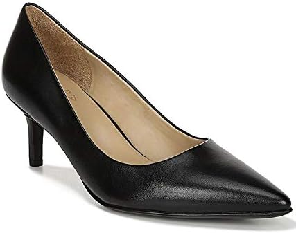 Black patent leather kitten heel pumps Clearance