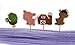 Bilipala Farm Zoo Animal Cake Cupcake Appetizer Decorations Toppers Picks, 24 Counting