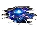 ZTY66 3D Floor/Wall Sticker Removable Mural Decals Vinyl Art Living Room Decors (D)