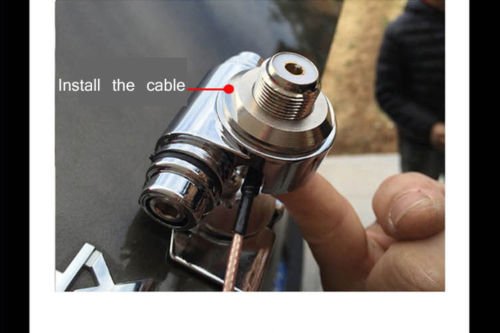 Adjustable Angle Hatchback Door Mount Antenna Car SUV KENWOOD YAESU Mobile Radio - Thumbnail 6