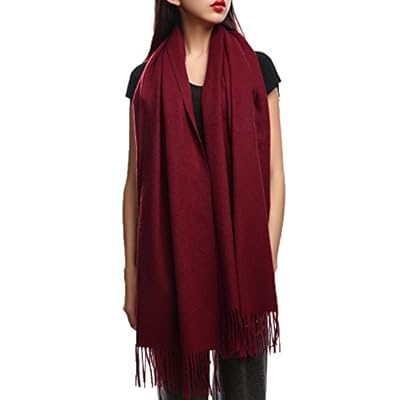Womens Lambswool Shawl, Winter Warm Wool Wrap Scarf Stole Large Size 78"x 28" (5 Colors) Womens Lambswool Shawl, Winter Warm Wool Wrap Scarf Stole Large Size 78"x 28" (5 Colors)