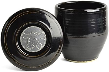 Oregon Stoneware StudioCow French Butter Keeper, Blackberry