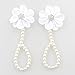 Vimbo Pearl Barefoot Sandals, 7 Pairs Adorable Baby Girl Barefoot Sandals - 7 Pairs of Lovely Flower Foot Jewelry for 3 Months to 4 Years Old