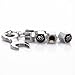 4Pcs Chrome Wheel Tire valve stems & Caps with Wrench Key Chain (For ACURA)