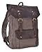 Gootium Vintage Canvas Real Leather Backpack Rucksack/ 15-inch Laptop Bag, Unisex, Coffee